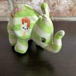 Cuppie Pop Art Soft Plush Mini Elephant 4” Tall &  +6” Length